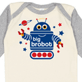 thumbnail image 4 of Inktastic Robot Brother Boys Long Sleeve Baby Bodysuit, 4 of 5
