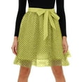thumbnail image 4 of DHFJKG Womens Tulle Midi Skirts Polka Dot Layered Bow Skirt Dancewear Stage Show Flowy A Line Versatile Skirt, 4 of 9
