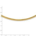 thumbnail image 5 of 14K Yellow Gold 4mm Lightweight Domed Omega Necklace 16 Inch, 5 of 6