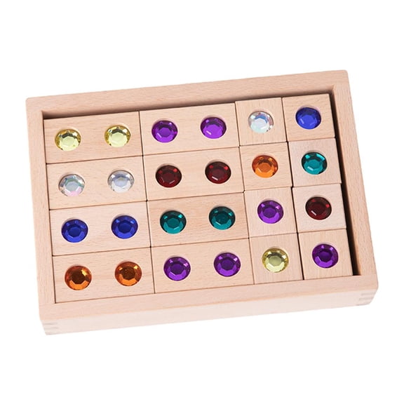 Juguetes Montessori, bloques de íris de , bloques apilables, juguetes, juguetes sensoriales, ladrillos creativos, juguetes para y - 32 piezas SM SunniMix Bloques de apilamiento de arco iris