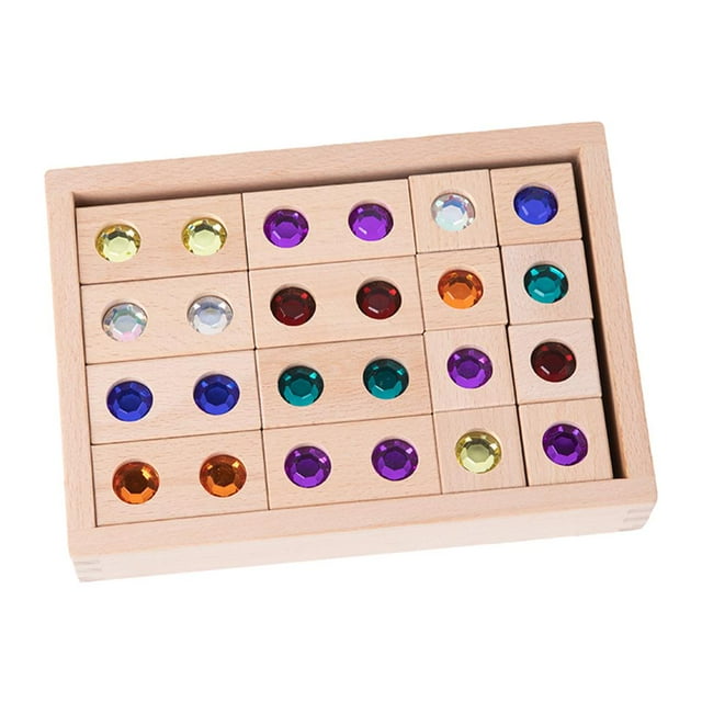 Juguetes Montessori, bloques de íris de , bloques apilables, juguetes, juguetes sensoriales, ladrillos creativos, juguetes para y - 32 piezas SM SunniMix Bloques de apilamiento de arco iris
