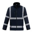 thumbnail image 1 of High Visibility Reflective Safety Jacket Workwear Waterproof Bomber Quilted Lining Jacket Lightweight for Women (Navy,M), 1 of 3