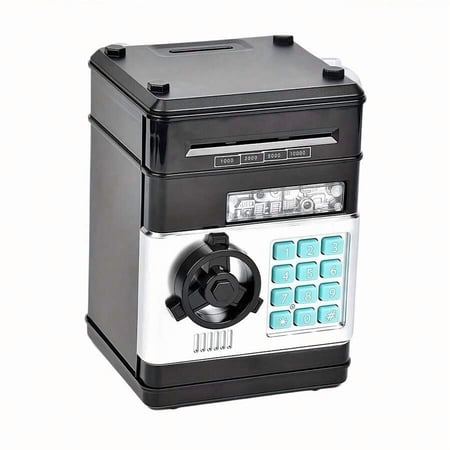 Electronic ATM Piggy Bank with Password Lock & Auto Bill Feeder, Large Capacity Digital Coin Bank, Kids Educational Money Saving Box, Multi-Color Gift