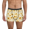 thumbnail image 1 of Fotbe Brown Leaf Sunflower Calzoncillos Tipo Boxer con Bolsa de Soporte Total para Hombre, X-Temp Fresco, Transpirable y de Secado Rápido-Medium, 1 of 5