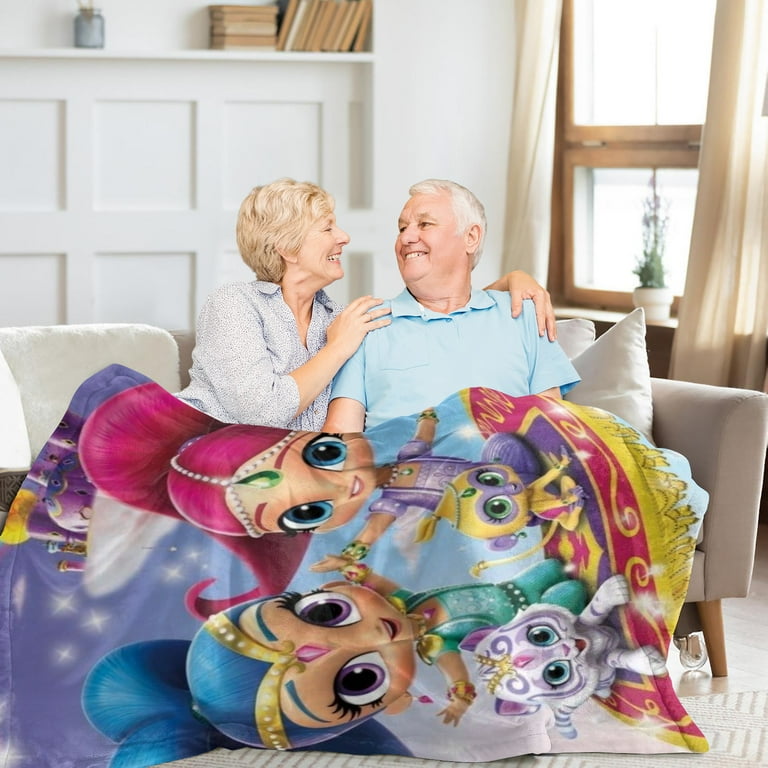 Shimmer and Shine Printed thickened double sided velvet blanket comfortable and soft for sofa thick winter blanket for bedroom living room Walmart