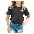 thumbnail image 1 of TZEWGL Cute Shirt For Toddler Summer Short Sleeve Crewneck Graphic Print Basic Blouse For Infnants size 10-11T, 1 of 4