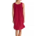 thumbnail image 2 of Exquisite Form Nylon Tricot Sleeveless Short Knee Length Nightgown 30107, 2 of 6