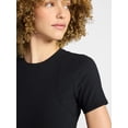 thumbnail image 5 of Avia Women's Ribbed T-Shirt with Short Sleeves, Sizes XS-XXXL, 5 of 6