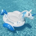 thumbnail image 5 of Swimline Vinyl Giant Inflatable Unicorn Ride-On Pool Float, Multicolor, 5 of 5