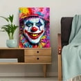 thumbnail image 5 of Colorful Clown Abstract Canvas Painting，Suitable for Living Room， Bedroom， Office，Bathroom， and Dorm Decor., 5 of 8