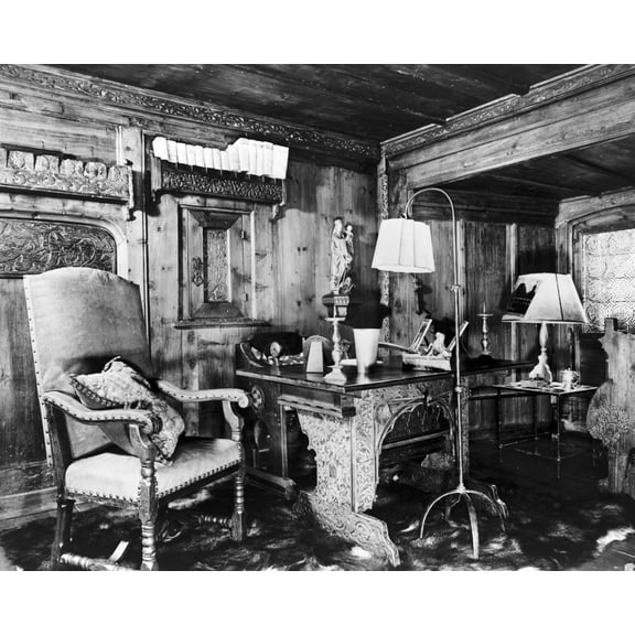 Print: Carinhall, Hermann Goering's Privatraum (Gotisches Zimmer), 1940