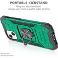 thumbnail image 5 of for Apple iPhone 14 Case with Metal Kickstand, Slim Fit Durable Military Grade Dual Layer Shockproof Protective Cover Case for iPhone 14 Green, 5 of 14