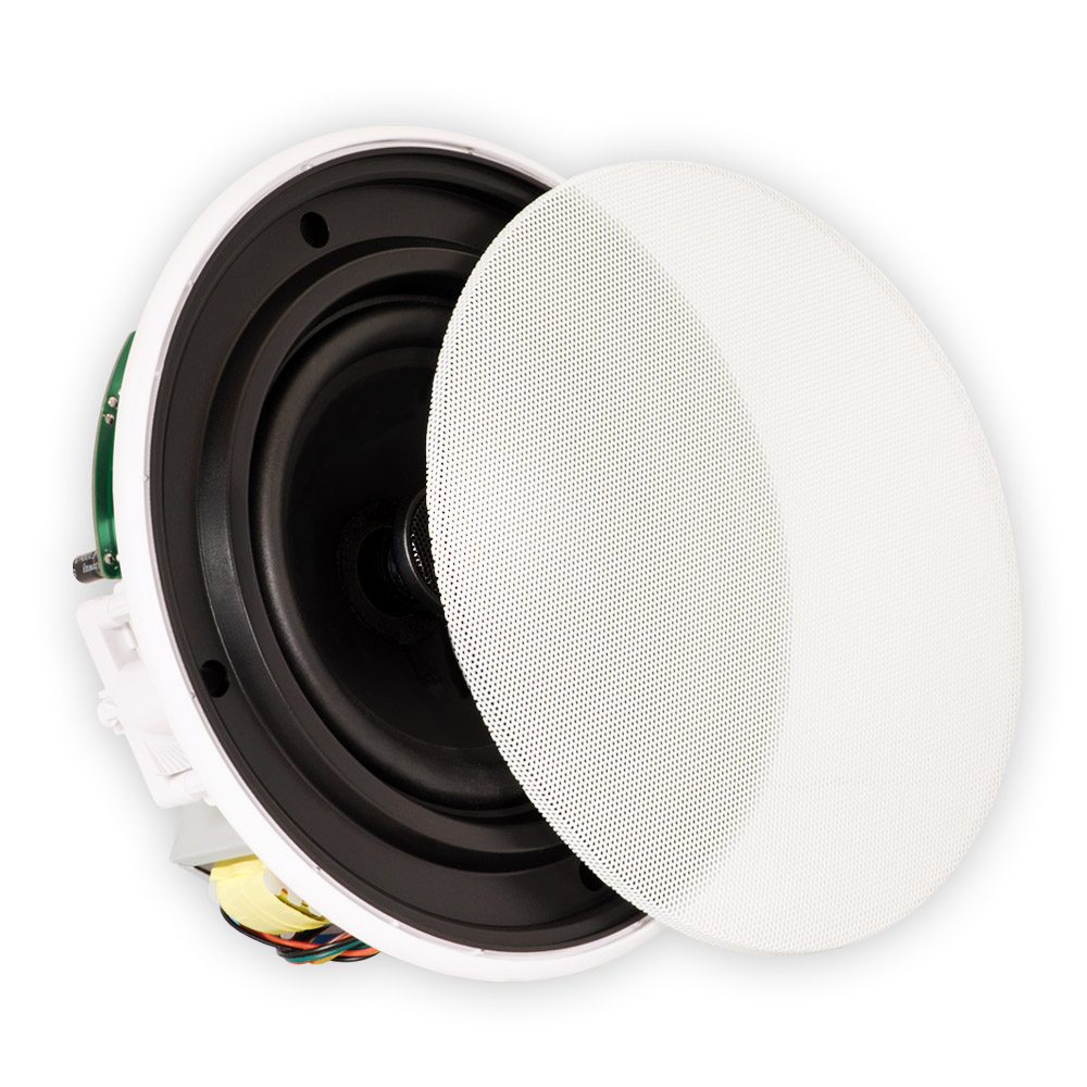 Theater Solutions TSQ670 Flush Mount 70 Volt Speakers with 6.5" Woofers In Ceiling 3 Pack - image 2 of 5