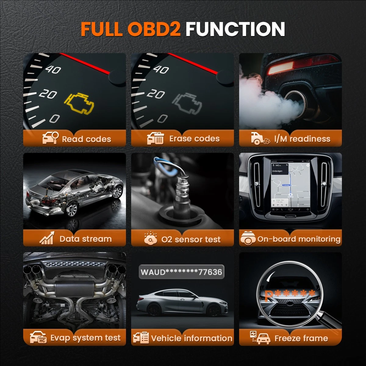 [Second Hand] ANCEL V3 PRO Bidirectional OBD2 Scanner Car Diagnostic Tool Full System Scanner + BM410 Car Battery Tester