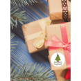 thumbnail image 5 of 500 Pcs/1 Roll Christmas Decoration Sticker Labels 4 Picture Stickers Gift Decoration Stickers Thank You Flower Stickers For Gift Packaging Party Wedd, 5 of 5