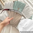 thumbnail image 4 of King Size Fitted Sheet Set - Windmill Farmhouse 3 Piece Bedding Sets 16" Deep Pocket Fitted Sheet with 2 Pillowcases, Vintage Teal Brown Wooden Butterfly Brushed Microfiber Hotel Luxury Bed Sheets, 4 of 9