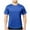 Blue, variant on Xunlbb Men's Classic Short Sleeve Men's Casual And Fashionable Solid Color Round Neck Short Sleeved Sports And Fitness Training Top S-3XL