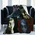 thumbnail image 6 of Corpse Bride Fleece Throw Blankets, Super Soft Flannel Cozy Blankets for Adults, Washable Lightweight Blanket for Couch Sofa Bed Office, Warm Plush Blankets for All Season, 6 of 8
