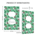 thumbnail image 5 of Kll Christmas French Bulldog Wall Plate,Gloss Finish,Standard Size 1 - 5" X 3", Polycarbonate Thermoplastic,Electric Receptacle Plug Covers, 5 of 8