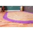 thumbnail image 6 of Chouhan Rugs Natural Jute Purple Bordered Rug Bohemian Rug Decor Rug Handwoven Rug Custom Rug Decorative Rug, 6 of 6
