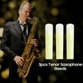 thumbnail image 2 of RIGA 3pcs Tenor Saxophone Reeds Sax Resin Reed Saxophone Accessories Strength 2.0, 2 of 8