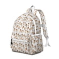thumbnail image 2 of Cartoon Pug and Heart Backpack for School,Cute School Bag,Schoolbag with Adjustable Shoulder Straps & Padded Back,13.4"x11"x4.7", 2 of 6