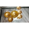 thumbnail image 2 of Crafty Jaipur  Gold Iron Decorative Bowls, Set of 9, 2 of 2
