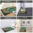 thumbnail image 5 of Susaid Emerald Color Gold Marble Print Doormat,Porch Decor,Housewarming Decor Gift Doormat,Funny Flannel Floor Mat,Funny Doormat 24x16 Inch, 5 of 7