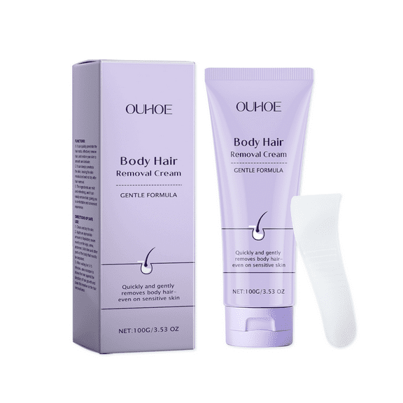 Gentle body hair removal cream
