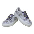 thumbnail image 2 of Women's Cuce White Los Angeles Rams Crystal Team Logo Sneakers, 2 of 3