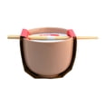 thumbnail image 2 of Tazón de Cerámica para Ramen, Cuenco para Fideos, Arroz o Comida Oriental, Resistente al Calor con Palillos Reutilizables Hechos de Bambú, Capacidad 600 ml, Rosa, 2 of 11