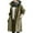 Army Green, variant on Baqcunre Womens Water Proof Jacket, Women's Casual Trench Coat Mid-Length Long-Sleeved Jacket 1Pc Jacket Khaki 5XL