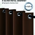 thumbnail image 2 of Heavyweight Velvet Curtains - Thermal Insulated Grommet Drapes, Set of 2, Soundproof Room Darkening for Living Room & Bedroom, 2 of 5