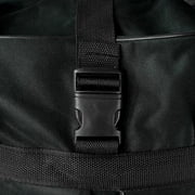 K-Cliffs Unisex 36 Inch Black Multi Tiered Collapsible Expandable Wheeled Travel Cargo Duffle Bag with Zippered Pockets