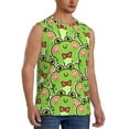 thumbnail image 2 of Kdxio Cute Green Frog for Men's Muscle T-shirt,Sleeveless for Workout Running Athletic Gym Lounge Casual, 2 of 7