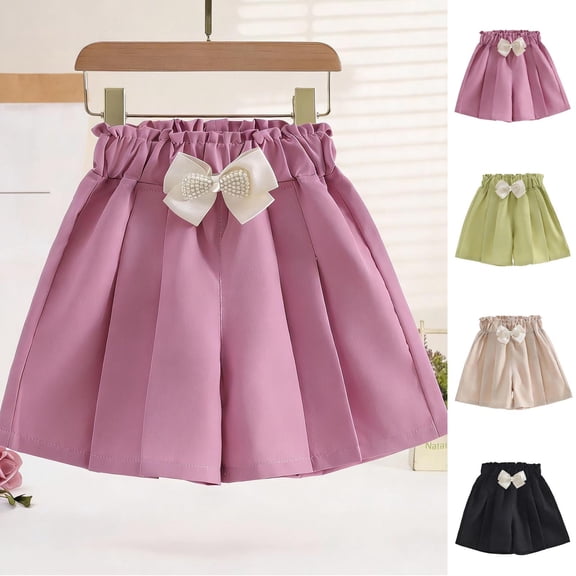 Mgmyaa Boys School Uniform Shorts Solid Color Back to School with Pockets Adjustable Waist for Ages 5-15