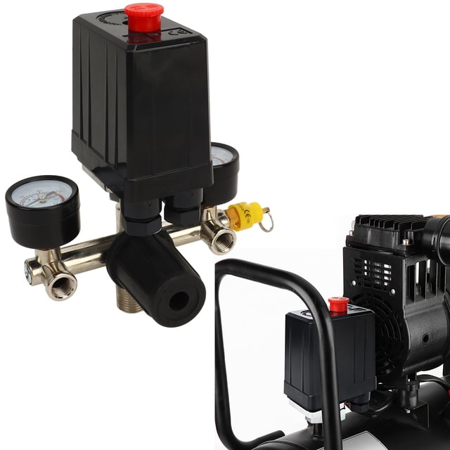 Interruptor De Presión, Válvula Sensible Del Compresor De Aire Buen Control Con Manómetro Para Equipos