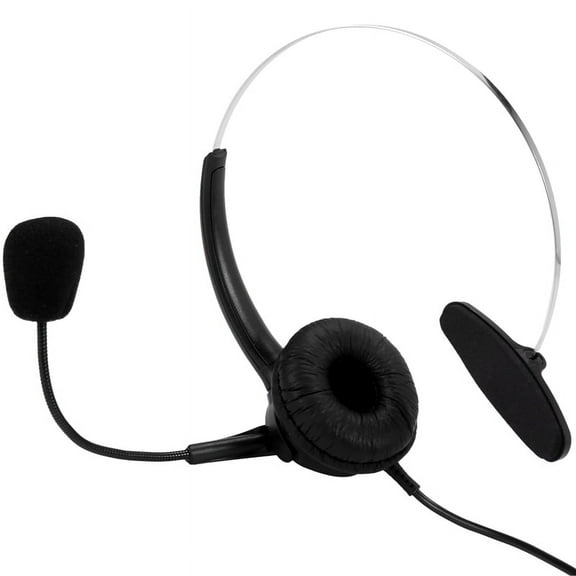 RJ9 Call Center Headphone Monaural Noise Reduction Headset with Mic