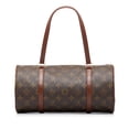 thumbnail image 3 of Pre-Owned Authenticated Louis Vuitton Monogram Papillon 30 Canvas Brown Handbag Top HandleBag Unisex (Good), 3 of 10