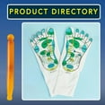 thumbnail image 6 of Dicasser Acupressure Reflexology Socks for Women and Men Foot Massage Socks Five Toe Separate Socks Cotton Reflexology Acupressure Charts Rod Included, 6 of 6
