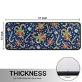thumbnail image 5 of Kitchen Rugs Sets Of 2,Blue Christmas Candy Cane Pattern Anti Fatigue Kitchen Mat Rugs Non Slip Washable,Decorative Kitchen Floor Mats for Kitchen,Sink,Laundry,17"x47"+17"x47", 5 of 5