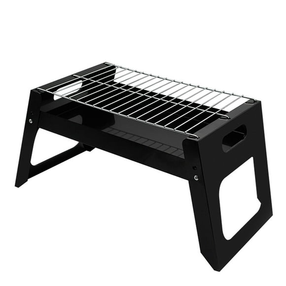 Portable Bbq Grill Charcoal Portable Outdoor Folding Barbecue Grill Bbq Camping Installation Square Disposable Grill Portable Bbq Grill for Camping