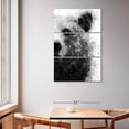 thumbnail image 2 of Elephant Stock Bear At Attention Wall Art - Vertical Multi Panel Canvas - Hallway Wall Decor - Animal Multi Panel - Gray And Black Decor By Brandon Wong - 42" x 65", 2 of 4