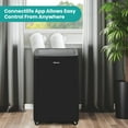 thumbnail image 5 of Hisense New 10,000 BTU 450 Sq Ft Smart Wi-Fi Enabled Inverter Portable Air Conditioner, Gray, 5 of 15