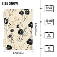 thumbnail image 2 of FORMRS 1-Subject Spiral Notebook 8" x 5" College Ruled 60 Refillable Sheet A5 Hard Cover, Small Black Flowers, 2 of 7
