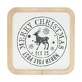 thumbnail image 3 of Melrose International LLC Christmas Mail Stamp Plaque (Set of 12) 5"SQ MDF/Wood, 3 of 3