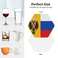 thumbnail image 6 of New-Russian-Flag Leather Drinks Coasters Suitable for Various Cups Set of 6 Hexagon, 6 of 6