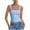 Light Blue, variant on Women's Summer Sleeveless Slim Fit Top, Stretchy Yoga Activewear, Casual Round Neck Camisole, Lightweight Breathable Workout Shirt, Easy Pullover Daily Wear