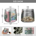 thumbnail image 2 of Yayeee Ashtray with Lid for Cigarette Smokeless Stainless Steel Home Ash Holder, Green Window Sea, 2 of 7