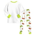 thumbnail image 4 of WUANDIXFA Baby Clothes Boy Planet Homewear Sets Dinosaur Cotton Truck 2 Piece Long Sleeve Sets Sleepwear Clothes Set Loungewear White,4-5 Years, 4 of 6